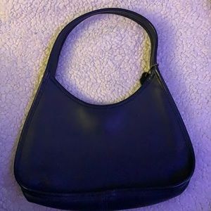 Vintage Coach navy blue hobo mini ergo handbag